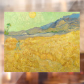 Vincent van Gogh - Wheatfield met een Reaper Raamsticker (Vel 2)