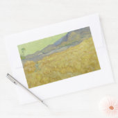 Vincent van Gogh - Wheatfield met een Reaper Rechthoekige Sticker (Envelop)
