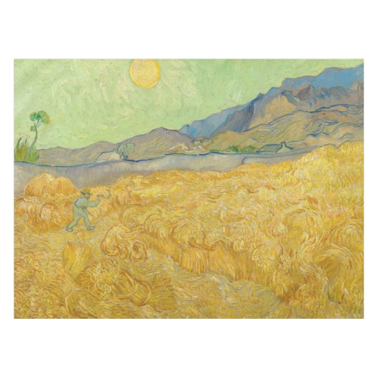 Vincent van Gogh - Wheatfield met een Reaper Tafelkleed (Voorkant (Horizontaal))