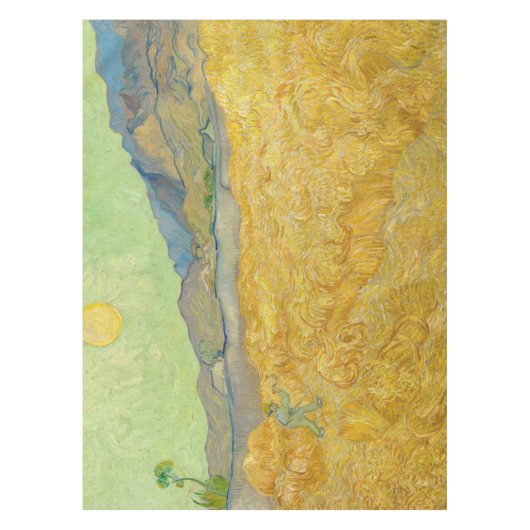 Vincent van Gogh - Wheatfield met een Reaper Tafelkleed (Voorkant)