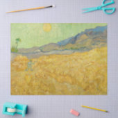 Vincent van Gogh - Wheatfield met een Reaper Tissuepapier (Craft)