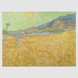 Vincent van Gogh - Wheatfield met een Reaper Tissuepapier
