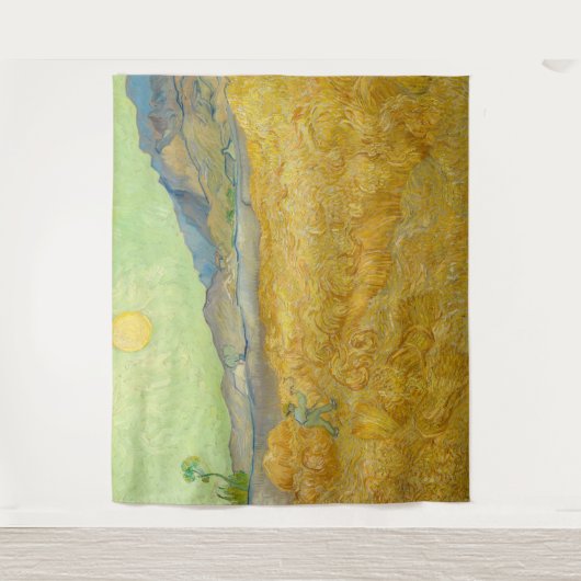 Vincent van Gogh - Wheatfield met een Reaper Wandkleed (Voorkant)