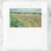 Vincent van Gogh - Wheatfield met hoekbloemen Rechthoekige Sticker (Tas)