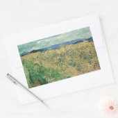 Vincent van Gogh - Wheatfield met hoekbloemen Rechthoekige Sticker (Envelop)