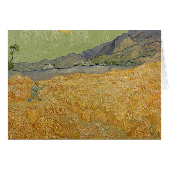 Vincent van Gogh | Wheatfield met Reaper, 1889 (Voorkant Horizontaal)