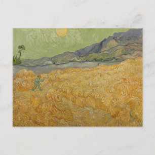 Vincent van Gogh Wheatfield met Reaper, 1889 Briefkaart