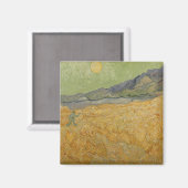 Vincent van Gogh | Wheatfield met Reaper, 1889 Magneet (Voorkant / Achterkant)