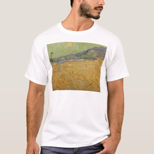 Vincent van Gogh | Wheatfield met Reaper, 1889 T-shirt (Voorkant)