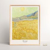 Vincent van Gogh Wheatfield met Reaper Art Print
