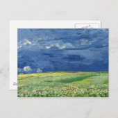 Vincent van Gogh - Wheatfield onder de wolken Briefkaart (Voorkant / Achterkant)