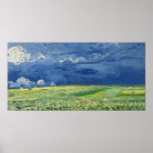 Vincent van Gogh Wheatfield onder onweer Poster (Voorkant)