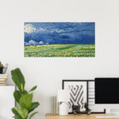 Vincent van Gogh Wheatfield onder onweer Poster (Thuiskantoor)