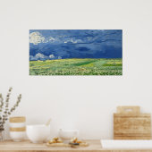 Vincent van Gogh Wheatfield onder onweer Poster (Keuken)