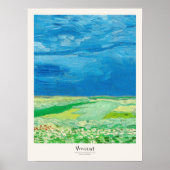 Vincent van Gogh Wheatfield onder onweerswolken Poster (Voorkant)