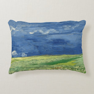 Vincent van Gogh - Wheatfield onder Thunderclouds Accent Kussen