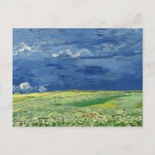 Vincent van Gogh - Wheatfield onder Thunderclouds Briefkaart