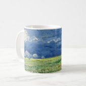 Vincent van Gogh - Wheatfield onder Thunderclouds Koffiemok (Voorkant links)