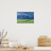 Vincent van Gogh - Wheatfield onder Thunderclouds Poster (Keuken)