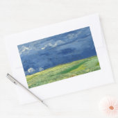Vincent van Gogh - Wheatfield onder Thunderclouds Rechthoekige Sticker (Envelop)