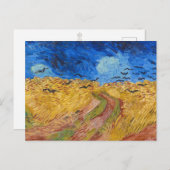 Vincent van Gogh Wheatfield Painting Briefkaart (Voorkant / Achterkant)