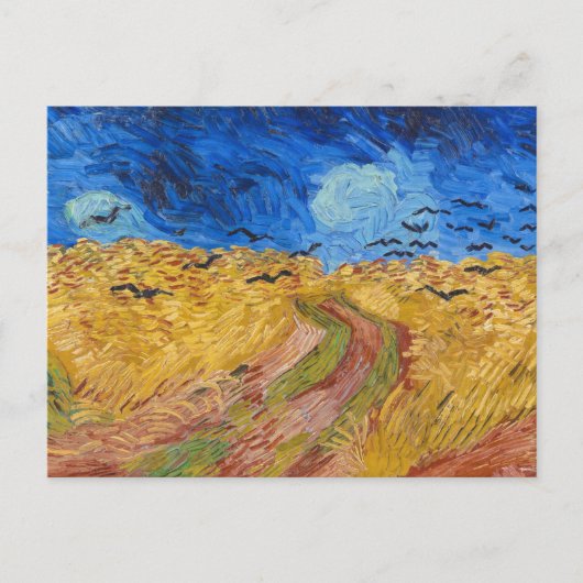 Vincent van Gogh Wheatfield Painting Briefkaart (Voorkant)