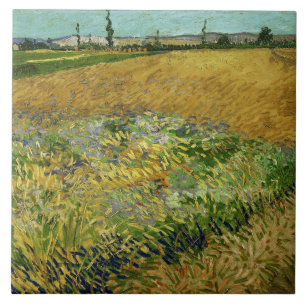 Vincent Van Gogh  Wheatfield Tegeltje