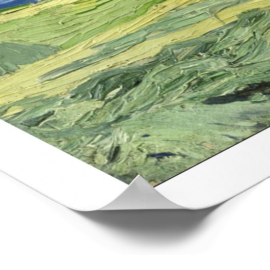 Vincent Van Gogh Wheatfield Under Thunderclouds Poster (Hoek)