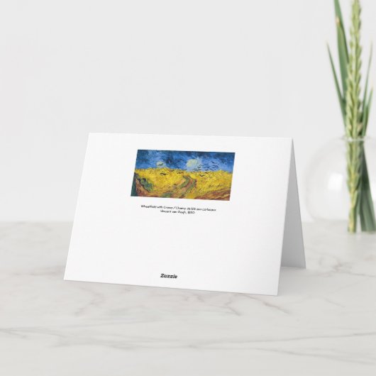 Vincent van Gogh - Wheatfield with Crows Kaart (Achterkant)