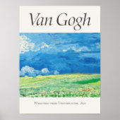 Vincent van Gogh Wheatfields Onder onweer Poster (Voorkant)