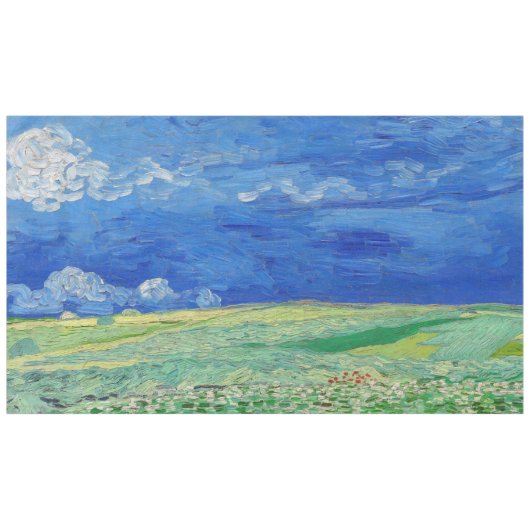 Vincent van Gogh - Wheatfields under Thundercloud Tafelkleed (Voorkant (Horizontaal))