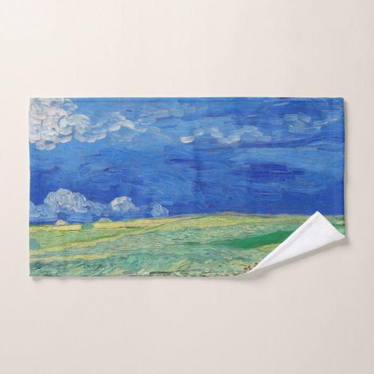 Vincent van Gogh - Wheatfields under Thunderclouds Bad Handdoek (Handdoek)