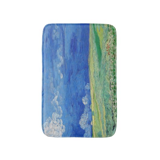 Vincent van Gogh - Wheatfields under Thunderclouds Badmat (Voorkant Verticaal)