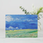 Vincent van Gogh - Wheatfields under Thunderclouds Bedankkaart (Staand voorkant)