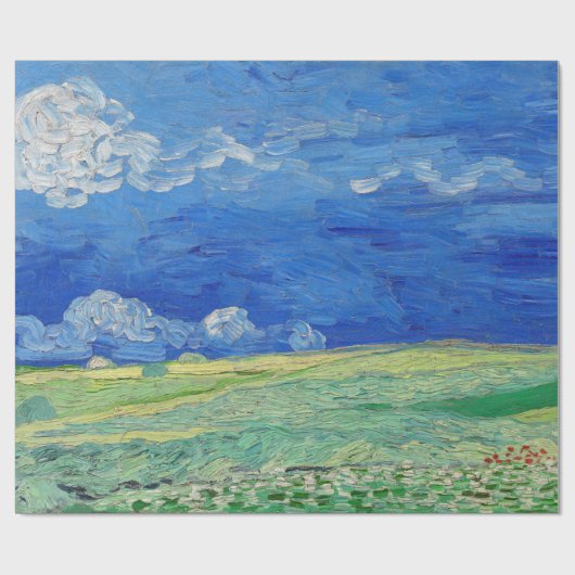 Vincent van Gogh - Wheatfields under Thunderclouds Cadeaupapier (Vlak)