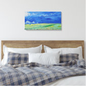 Vincent van Gogh - Wheatfields under Thunderclouds Canvas Afdruk (Insitu (Slaapkamer))