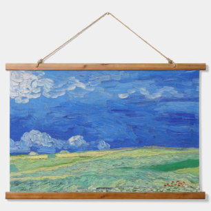 Vincent van Gogh - Wheatfields under Thunderclouds Hangend Wandkleed