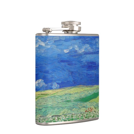 Vincent van Gogh - Wheatfields under Thunderclouds Heupfles (Rechts)