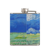 Vincent van Gogh - Wheatfields under Thunderclouds Heupfles (Achterkant)