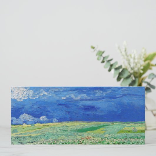 Vincent van Gogh - Wheatfields under Thunderclouds Kaart (Staand voorkant)