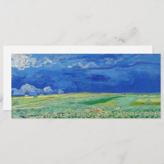 Vincent van Gogh - Wheatfields under Thunderclouds Kaart (Voorkant / Achterkant)