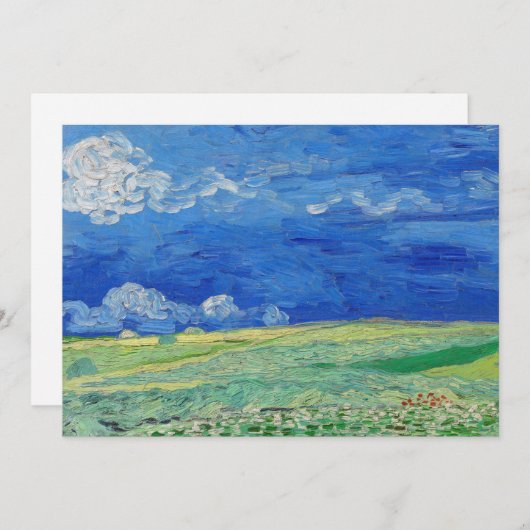 Vincent van Gogh - Wheatfields under Thunderclouds Kaart (Voorkant / Achterkant)