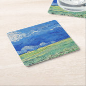 Vincent van Gogh - Wheatfields under Thunderclouds Kartonnen Onderzetters (Schuin)