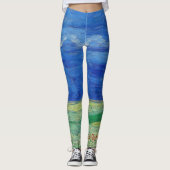 Vincent van Gogh - Wheatfields under Thunderclouds Leggings (Voorkant)