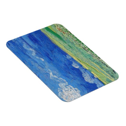 Vincent van Gogh - Wheatfields under Thunderclouds Magneet (Rechterzijde)