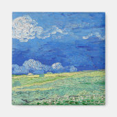 Vincent van Gogh - Wheatfields under Thunderclouds Magneet (Voorkant)