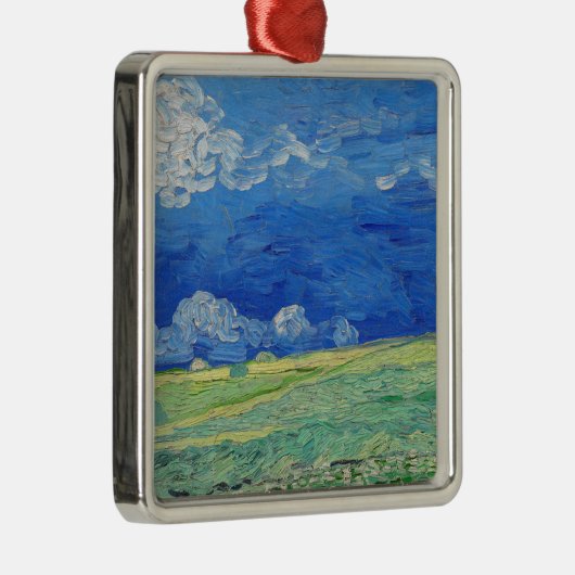 Vincent van Gogh - Wheatfields under Thunderclouds Metalen Ornament (Rechts)
