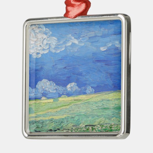 Vincent van Gogh - Wheatfields under Thunderclouds Metalen Ornament (Links)