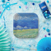 Vincent van Gogh - Wheatfields under Thunderclouds Papieren Bordje (Feest)