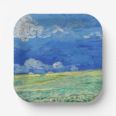 Vincent van Gogh - Wheatfields under Thunderclouds Papieren Bordje (Voorkant)